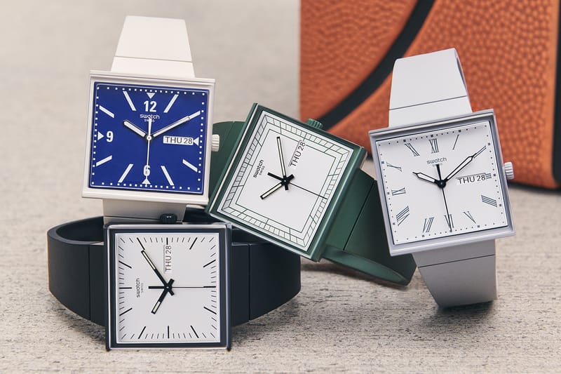 Swatch Unveils an Alternate Square Case in Its BIOCERAMIC WHAT IF? Collection