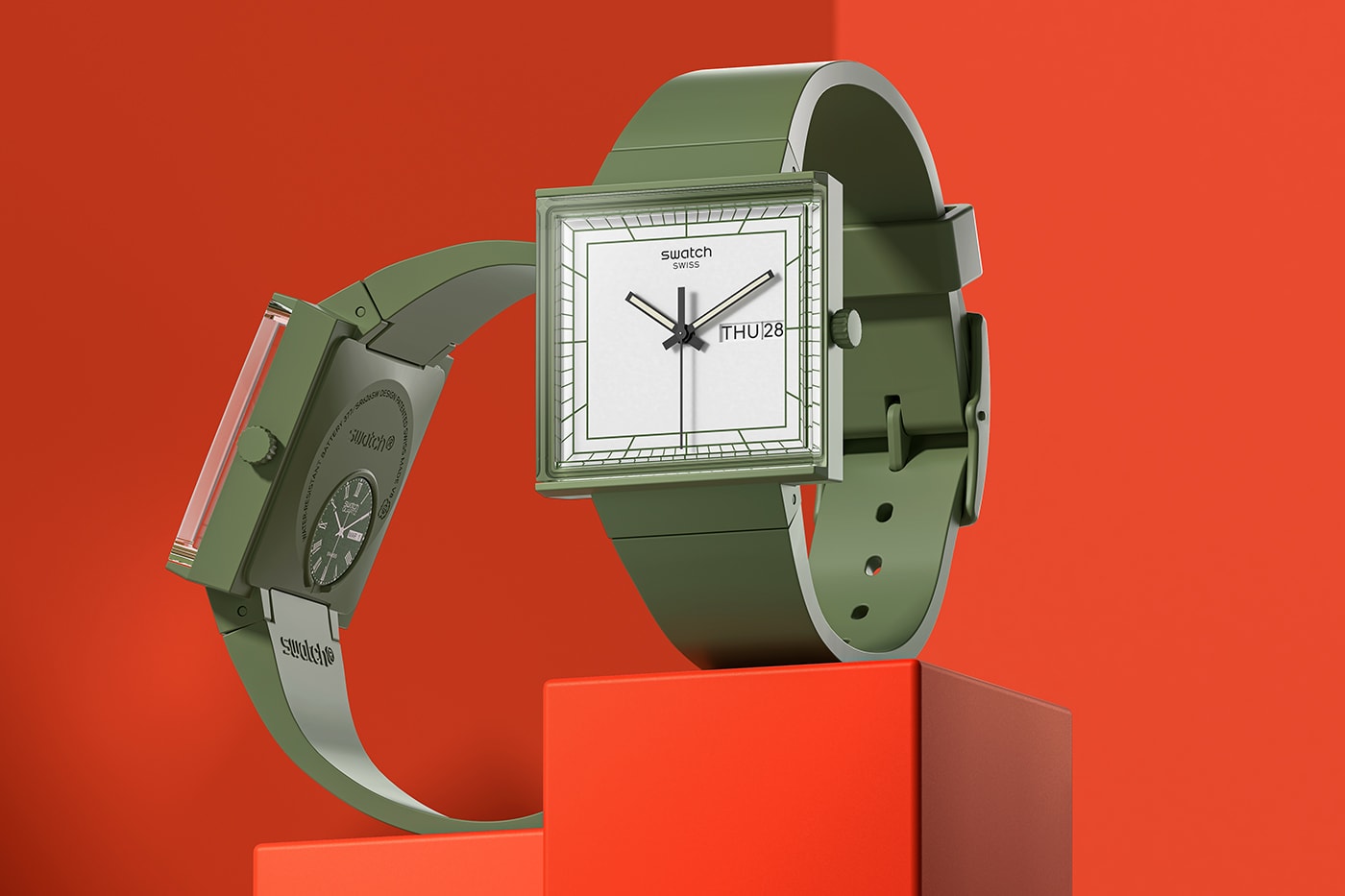 Swatch BIOCERMIC WHAT IF? Square Watch Collection Release Info