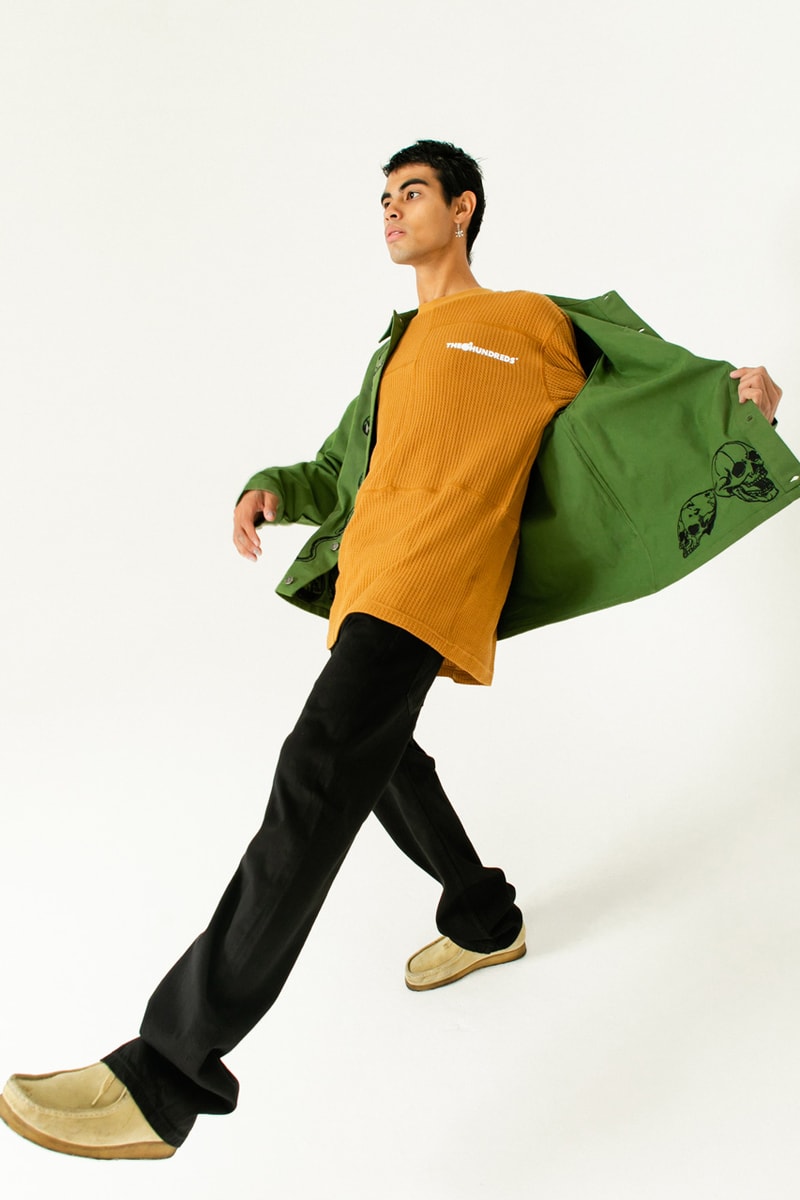 The Hundreds Looks to the Past for Fall 2023 Collection bobby hundreds ben hundreds los angeles skateboarding graphics outerwear jacket coyote camo camouflage