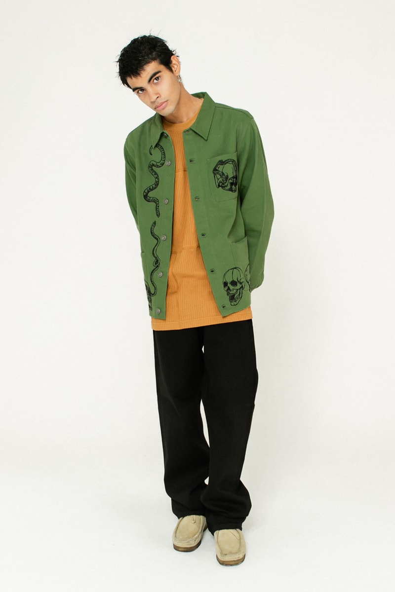 The Hundreds Looks to the Past for Fall 2023 Collection bobby hundreds ben hundreds los angeles skateboarding graphics outerwear jacket coyote camo camouflage