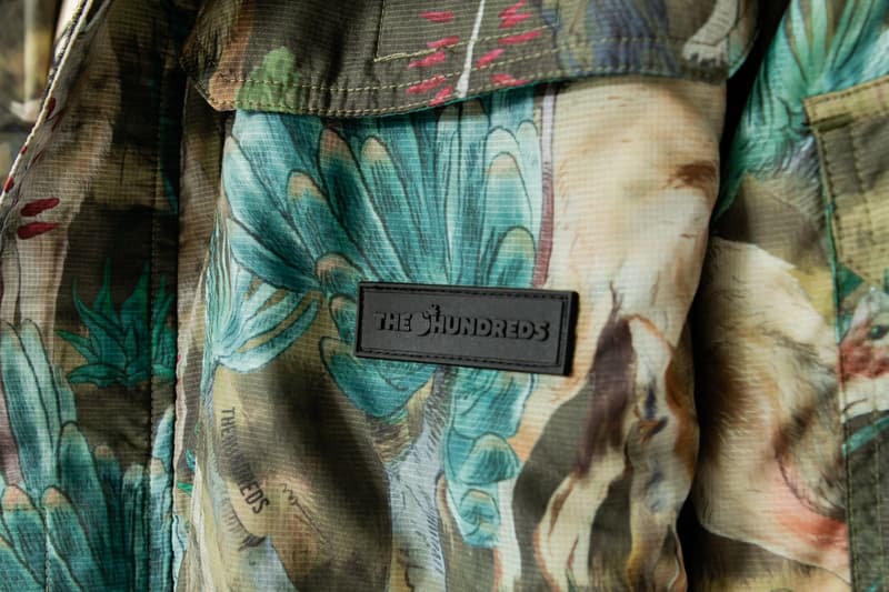 The Hundreds Looks to the Past for Fall 2023 Collection bobby hundreds ben hundreds los angeles skateboarding graphics outerwear jacket coyote camo camouflage 