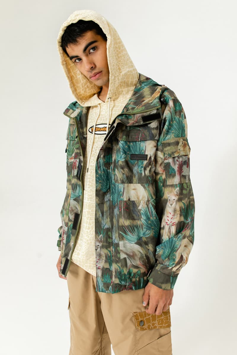 The Hundreds Looks to the Past for Fall 2023 Collection bobby hundreds ben hundreds los angeles skateboarding graphics outerwear jacket coyote camo camouflage 