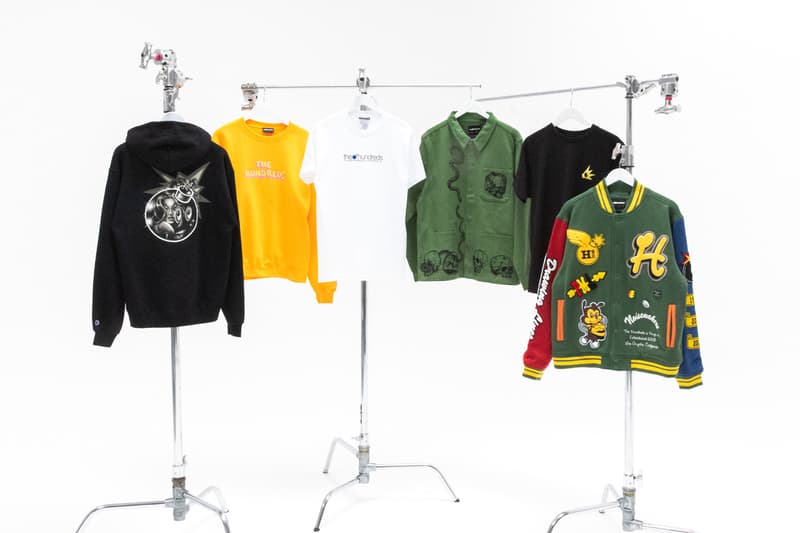 The Hundreds Looks to the Past for Fall 2023 Collection bobby hundreds ben hundreds los angeles skateboarding graphics outerwear jacket coyote camo camouflage 