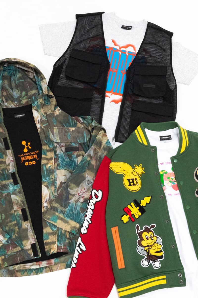 The Hundreds Looks to the Past for Fall 2023 Collection bobby hundreds ben hundreds los angeles skateboarding graphics outerwear jacket coyote camo camouflage 