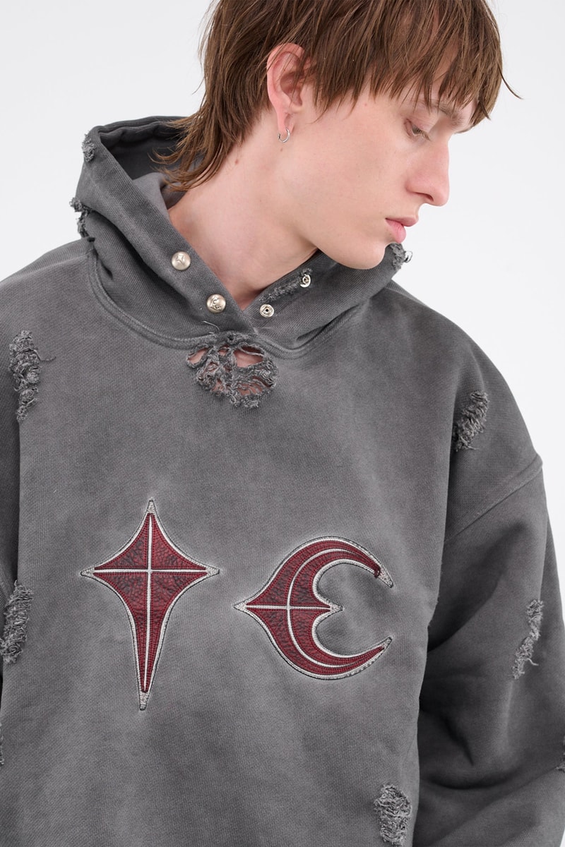 THUG CLUB FW23 Collection Goes Medieval accessories release info rock hoodie armor metal jeans oversized seoul based south korean brand cult classic gentle monste