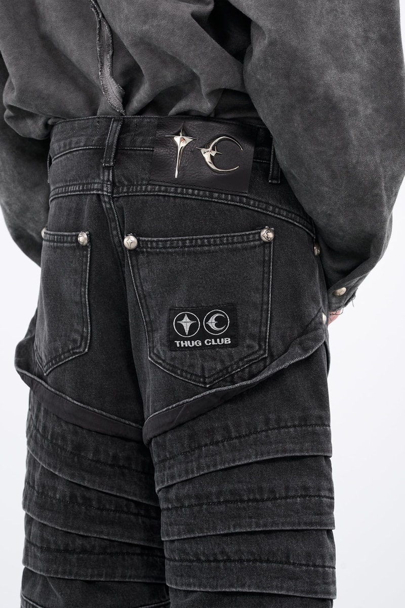 THUG CLUB FW23 Collection Goes Medieval accessories release info rock hoodie armor metal jeans oversized seoul based south korean brand cult classic gentle monste