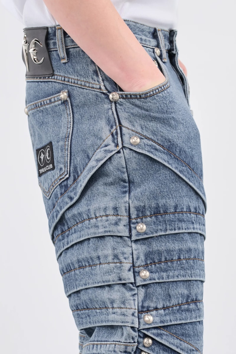 THUG CLUB FW23 Collection Goes Medieval accessories release info rock hoodie armor metal jeans oversized seoul based south korean brand cult classic gentle monste