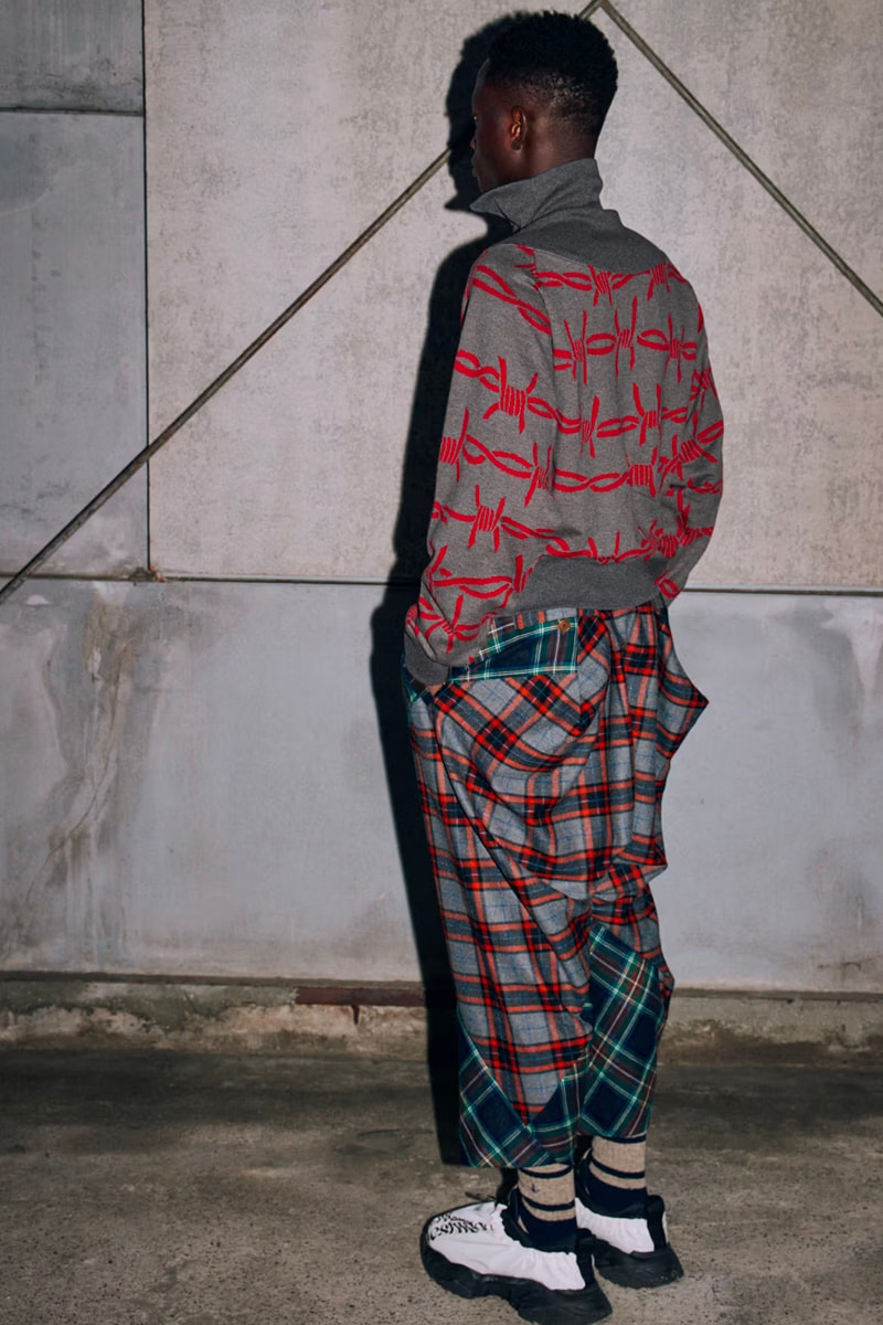Vivienne Westwood Man FW23 Collection Vivienne Westwood Man FW23 Collection Provides a Contemporary Lens on Traditional Punk Spirit tartan british fashion fall winter 2023