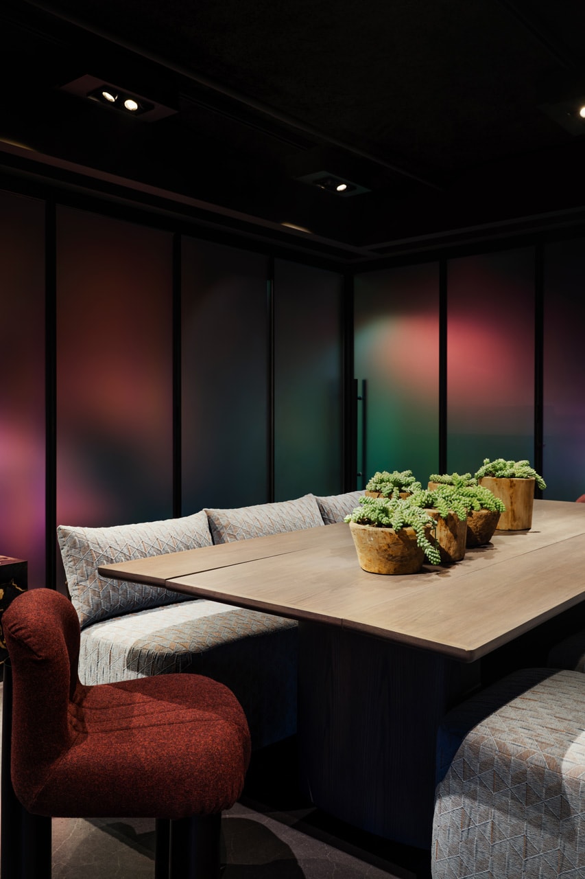 Yabu Pushelberg Designs New Dual Branded LA Hotels los angeles the moxy marriott the ac hotel spanish hacienda aesthetic wood birch california elevated designs sophisticated George Yabu and Glenn Pushelberg custom display installation floral furniture oak design art