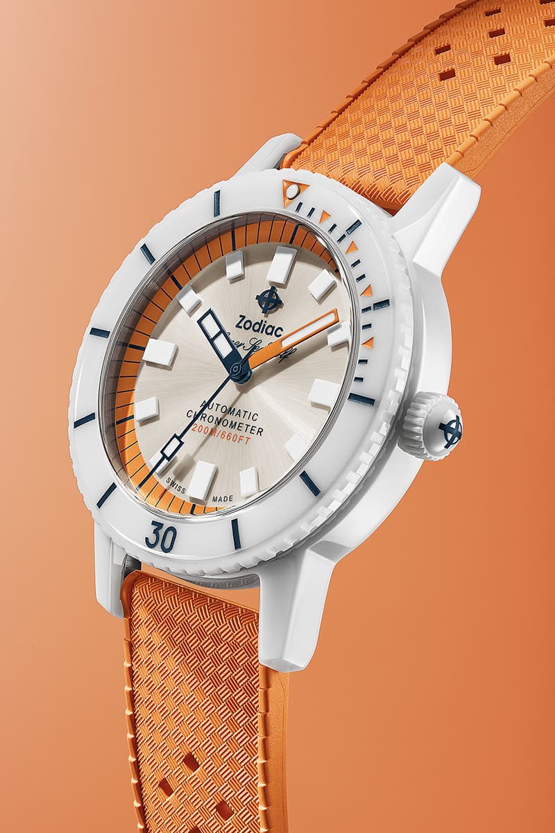 Zodiac Super Sea Wolf Ceramic Watch Blue Orange Seafoam Green Release Info