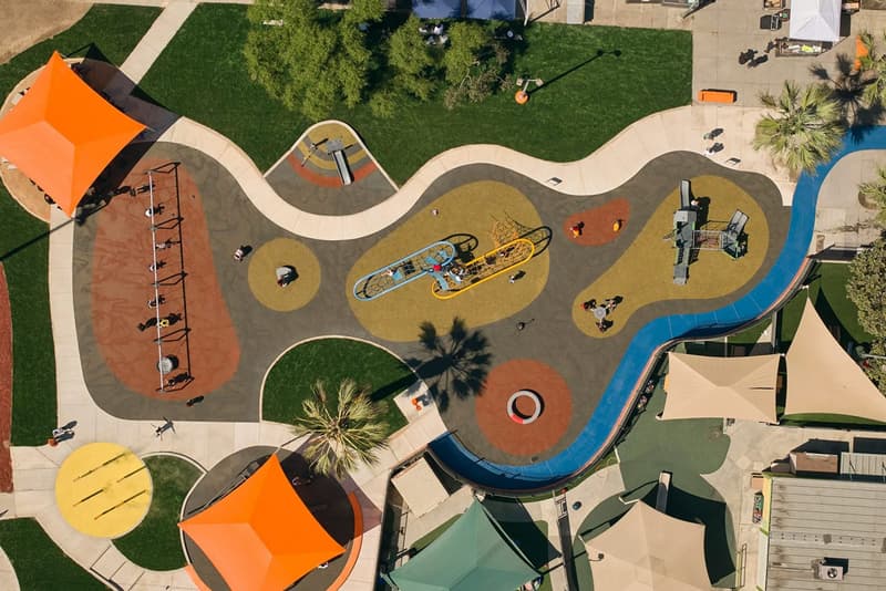 nbbj flea musician red hot chili peppers fundraising los angeles playground nickerson gardens housing project design architecture renovation