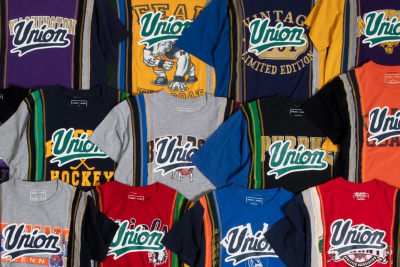 UNION and NEEDLES Unite for Reconstructed Tees