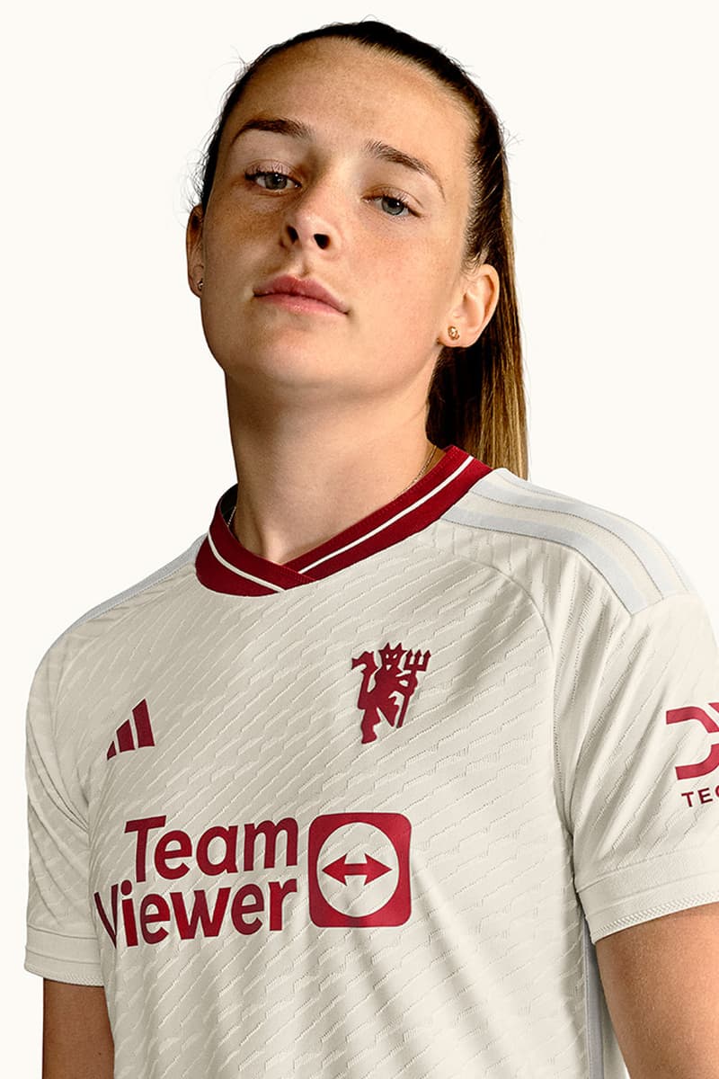 Manchester United adidas Third Kit Sports Football Soccer Premier League Roy Keane Marcus Rashford White Three Stripes