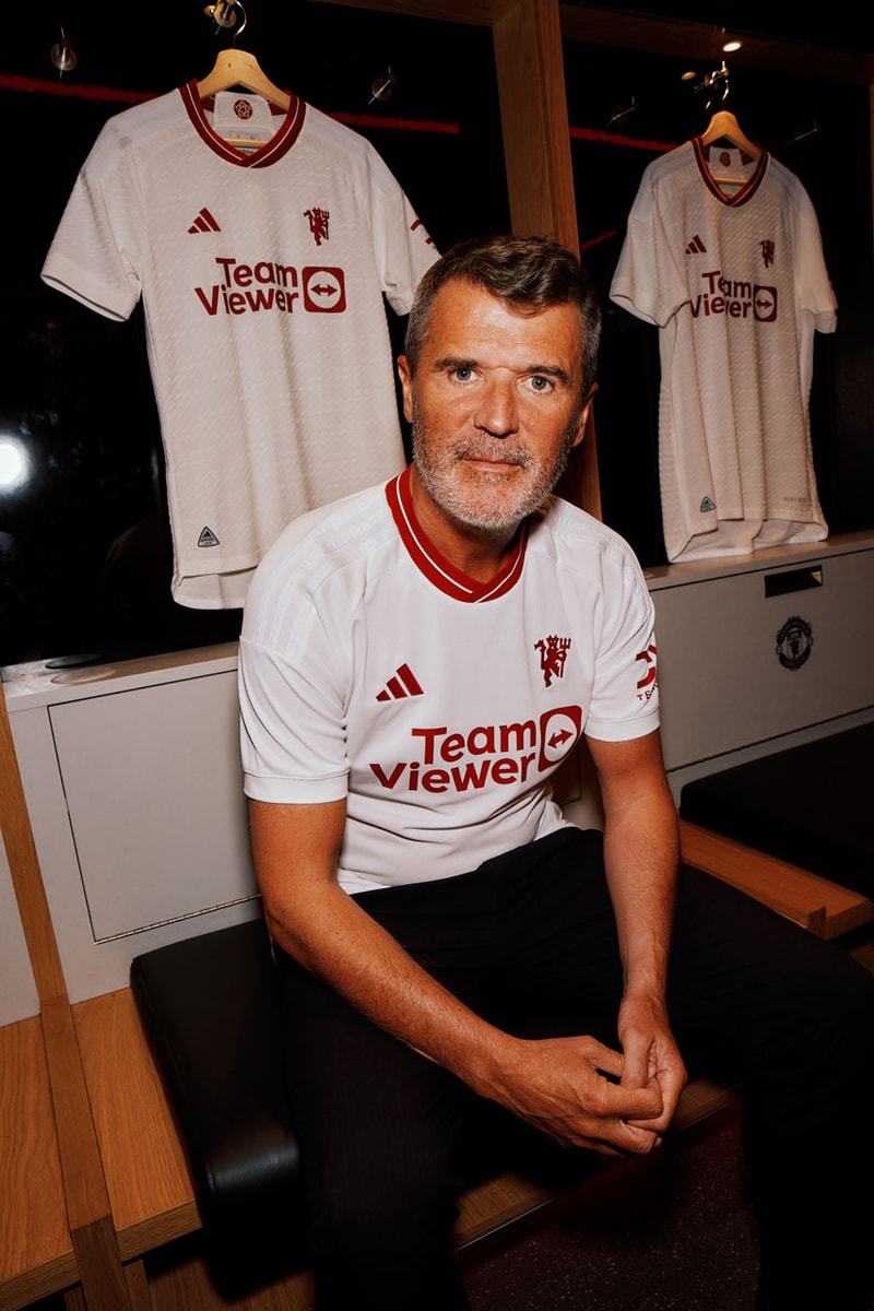 Roy Keane helps launch new 2023/24 Manchester United 3rd kit