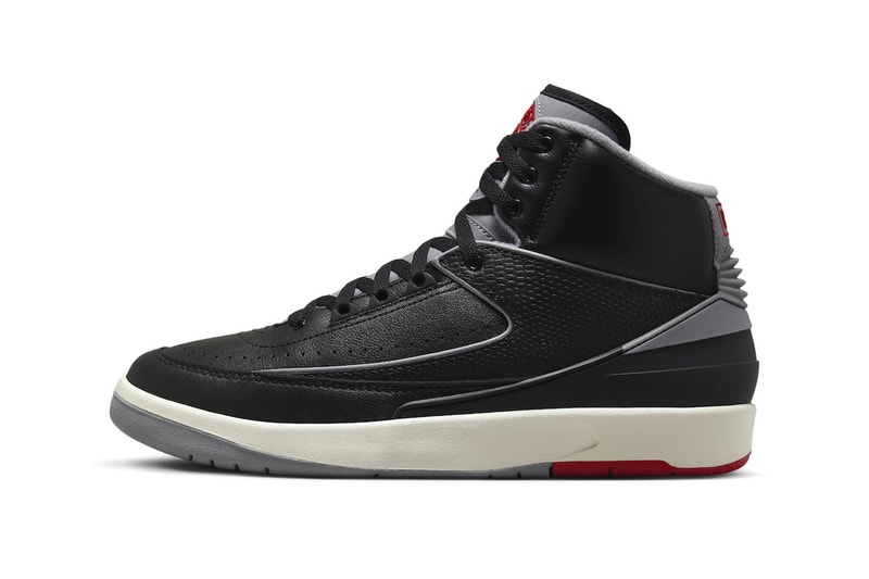 Air Jordan 2 "Black Cement" Has an Official Release Date DR8884-001 black/Cement Grey-Fire Red-Sail