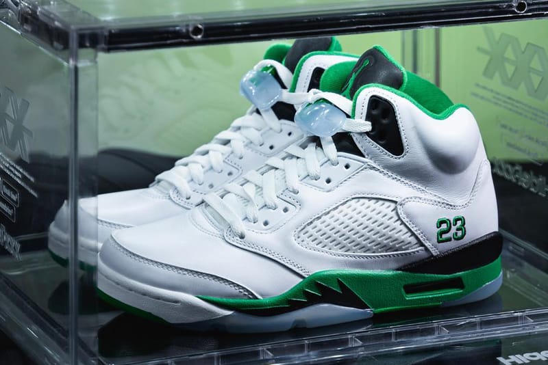 First Look at the Air Jordan 5 "Lucky Green"
