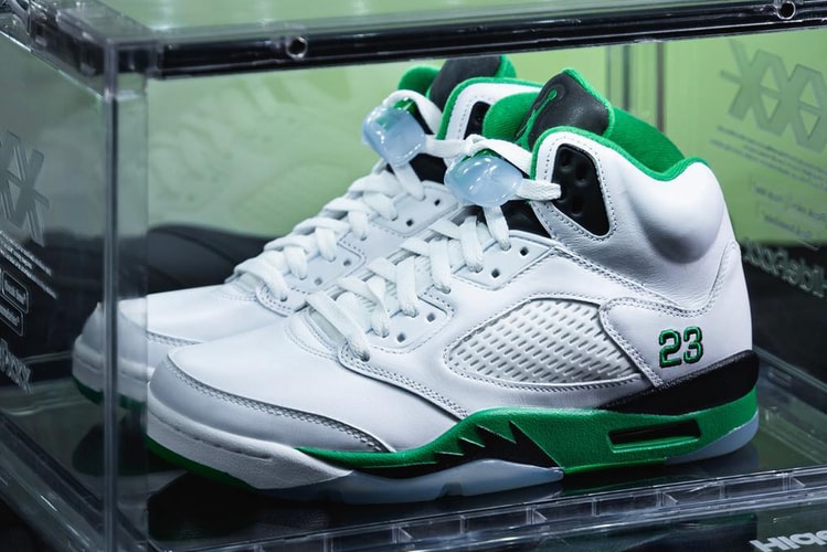 First Look at the Air Jordan 5 "Lucky Green"