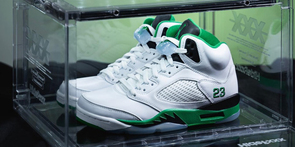 First Look at the Air Jordan 5 "Lucky Green"