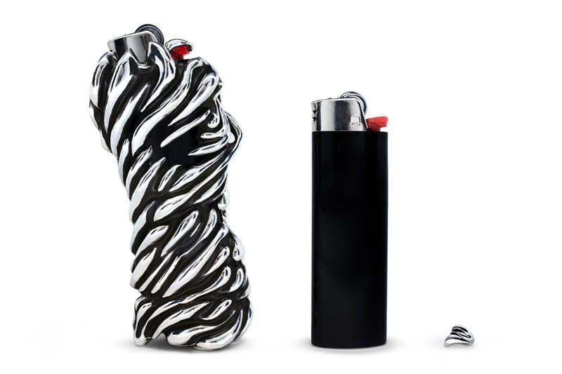 Alabaster Industries' $1,260 USD Lighter Case Twirls In Silver