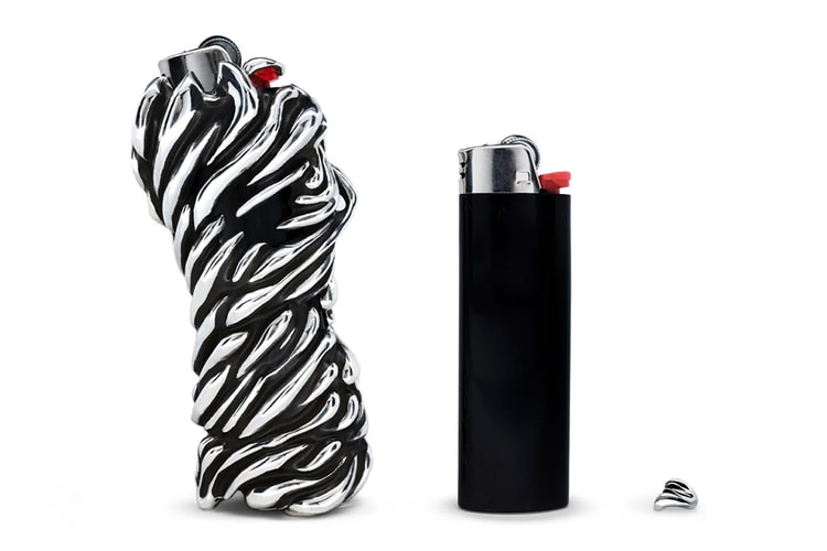 Alabaster Industries' $1,260 USD Lighter Case Twirls In Silver