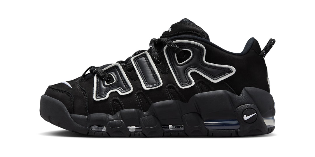 Official Images of the AMBUSH x Nike Air More Uptempo Low "Black and White"