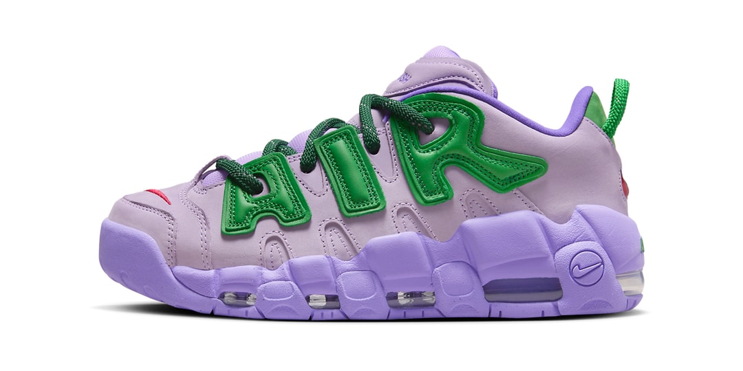 Official Images of the AMBUSH x Nike Air More Uptempo Low "Lilac"