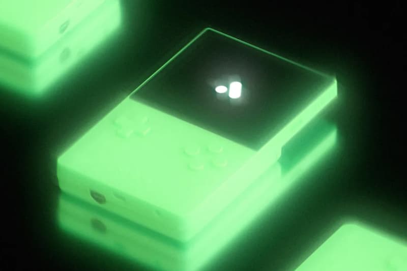 Analogue Limited Edition Glow-in-the-Dark Handheld Pocket Glow game boy tribute device games charging blacklight sunlight incandescent lightbulb price website pre order