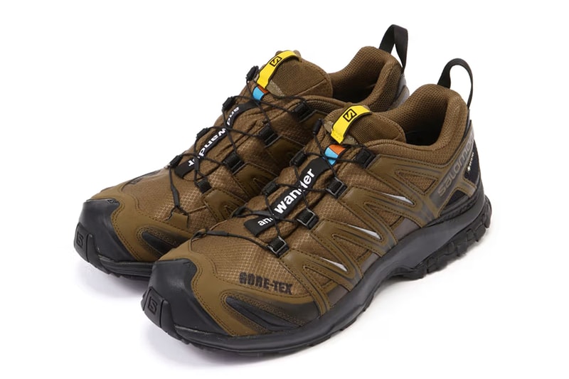 and wander Reunites With Salomon for XA PRO 3D Gore-Tex Sneakers brown and black functional shoe gtx hiking outdoor shoe 