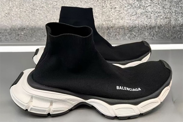 BALENCIAGA Speed logo-printed recycled-knit mules in 2023