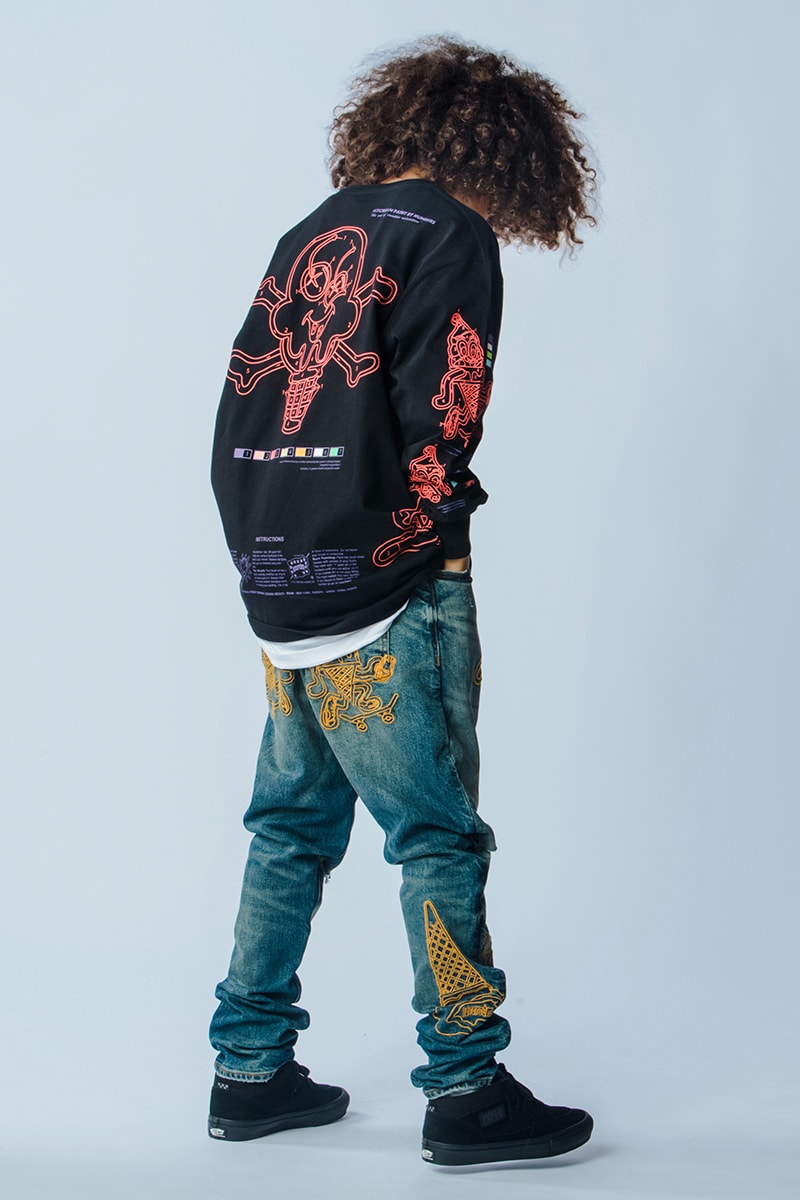 BBC and ICECREAM Drop Graphic Heavy Fall 2023 Collections pharrell williams astronaut dog motif vibrant shirts coed sweaters cardigans skate brand luxury streetwear