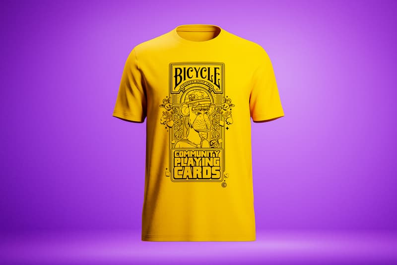 Bicycle Playing Cards Web3 NFTs Bored Ape Yacht Club #1227 Golden Banana Silver Banana Collection Decks Custom Fred Segal Hoodies Hats T-Shirts