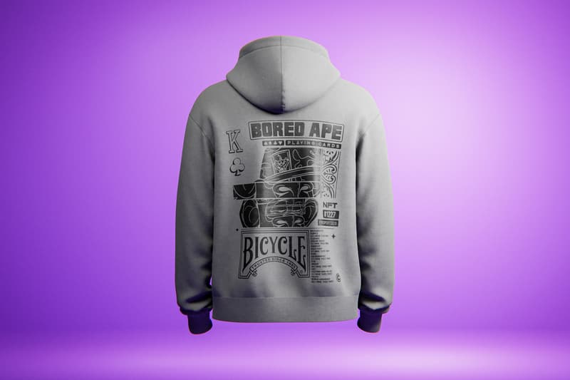 Bicycle Playing Cards Web3 NFTs Bored Ape Yacht Club #1227 Golden Banana Silver Banana Collection Decks Custom Fred Segal Hoodies Hats T-Shirts