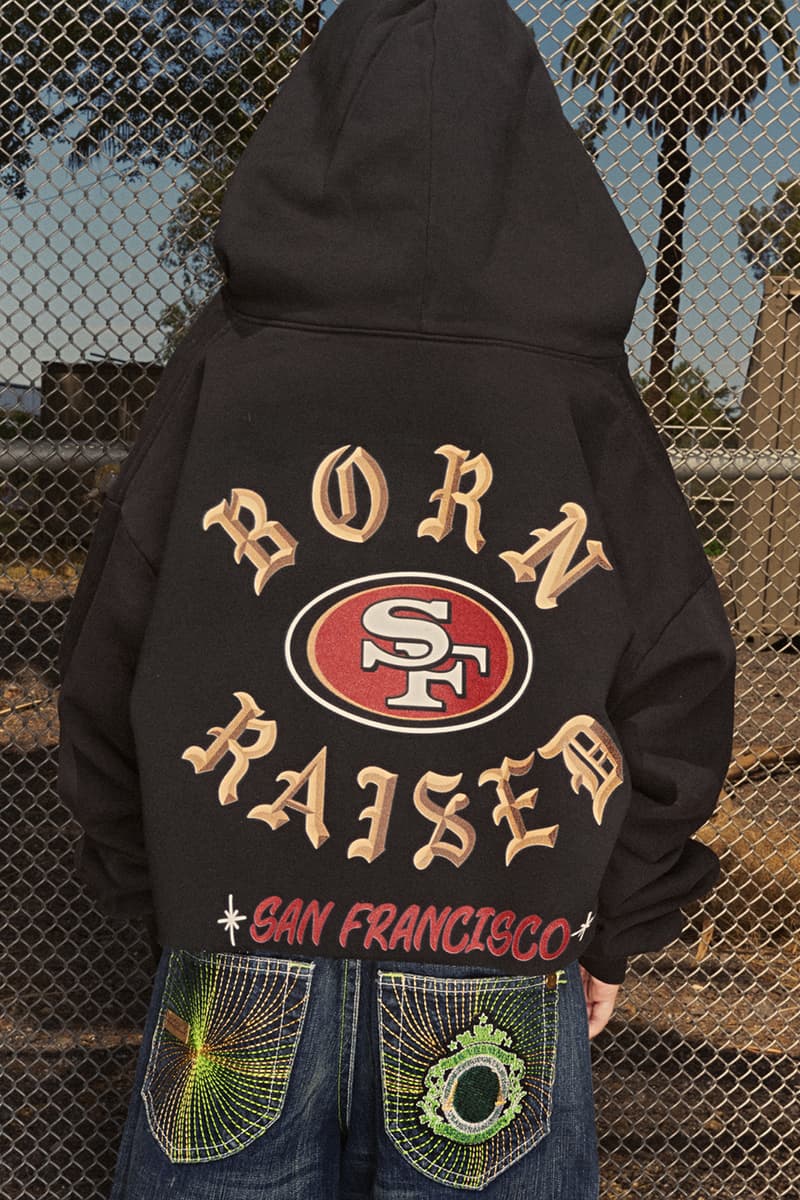 Born X Raised Releases Second Collaborative Collection With the NFL american football dodgers lakers lafc seattle seahawks las vegas raiderslos angeles rams