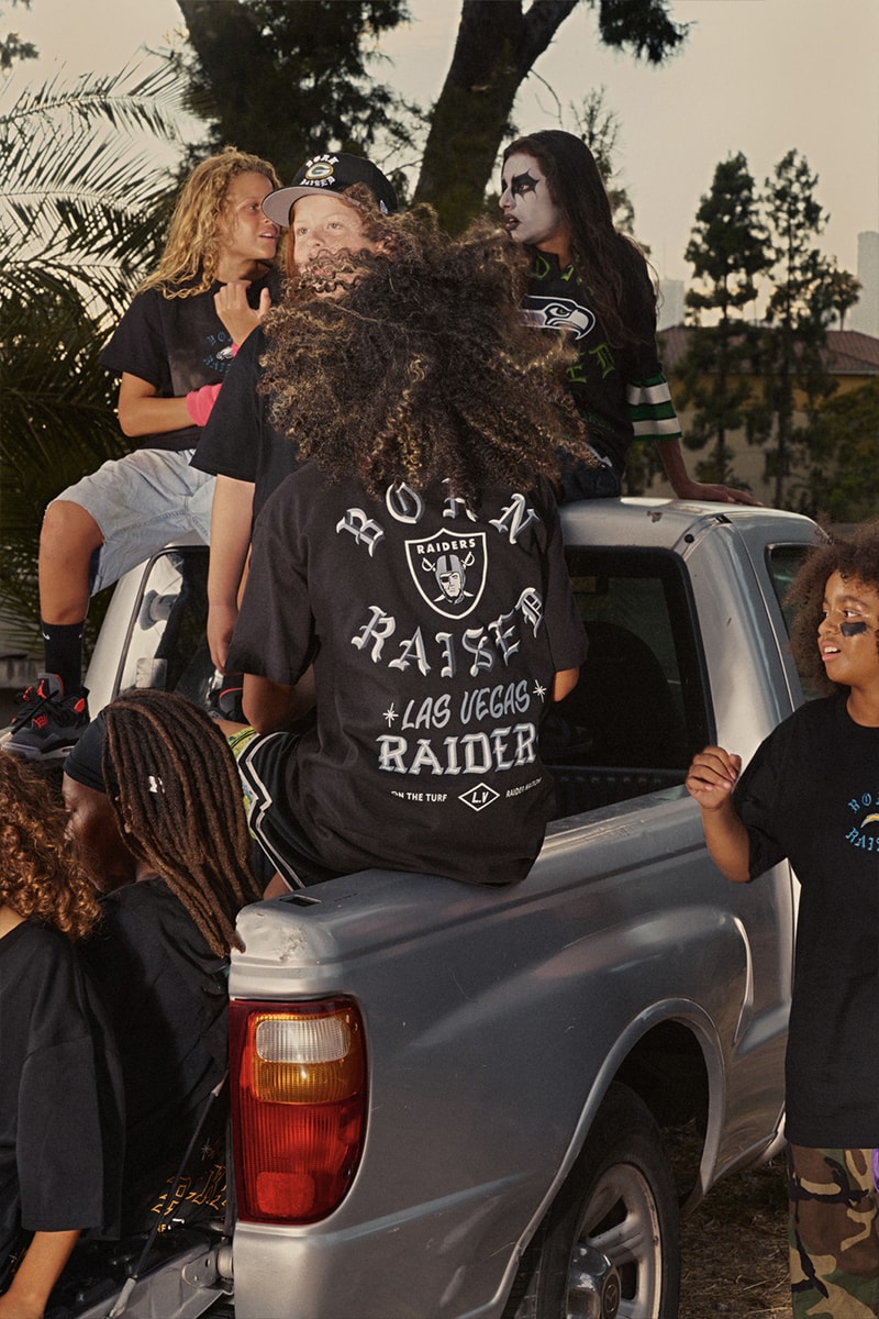 Born X Raised Releases Second Collaborative Collection With the NFL american football dodgers lakers lafc seattle seahawks las vegas raiderslos angeles rams