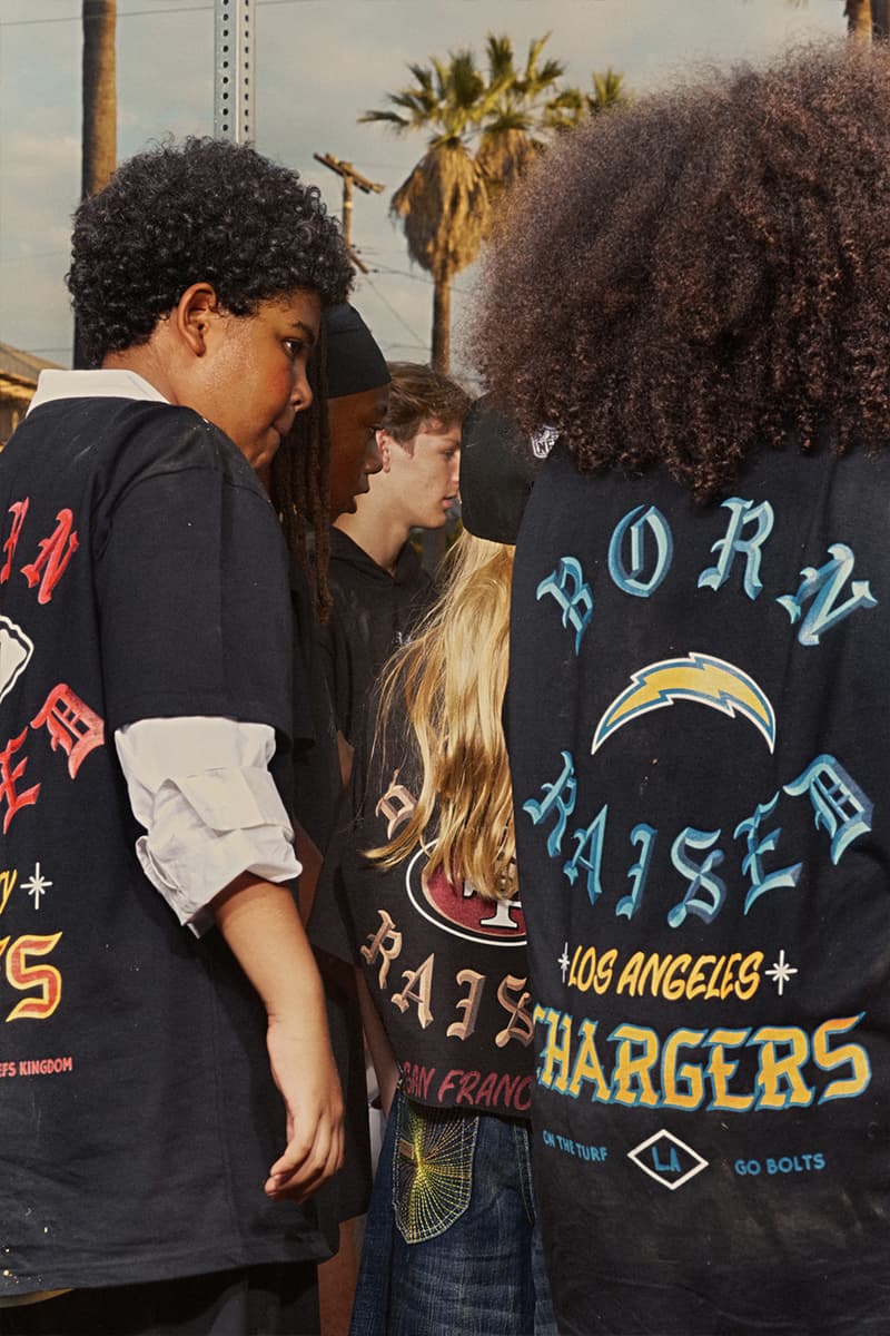 Born X Raised Releases Second Collaborative Collection With the NFL american football dodgers lakers lafc seattle seahawks las vegas raiderslos angeles rams