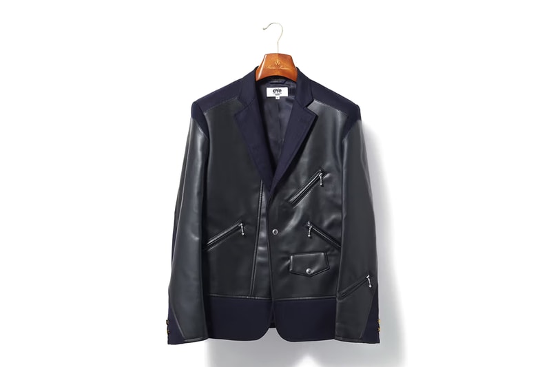 brooks brothers eye junya watanabe man navy blazer rider's jacket oxford shirt blue orange aw23