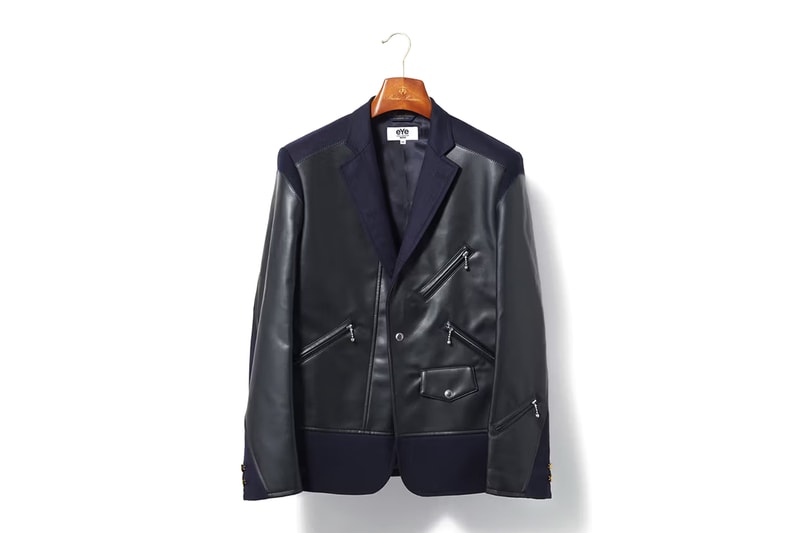 brooks brothers eye junya watanabe man navy blazer rider's jacket oxford shirt blue orange aw23 