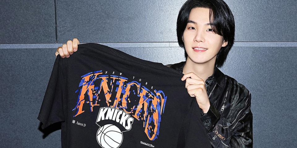 NBA Ambassador and BTS star SUGA collaborates with Mitchell & Ness on new  NBA apparel collection