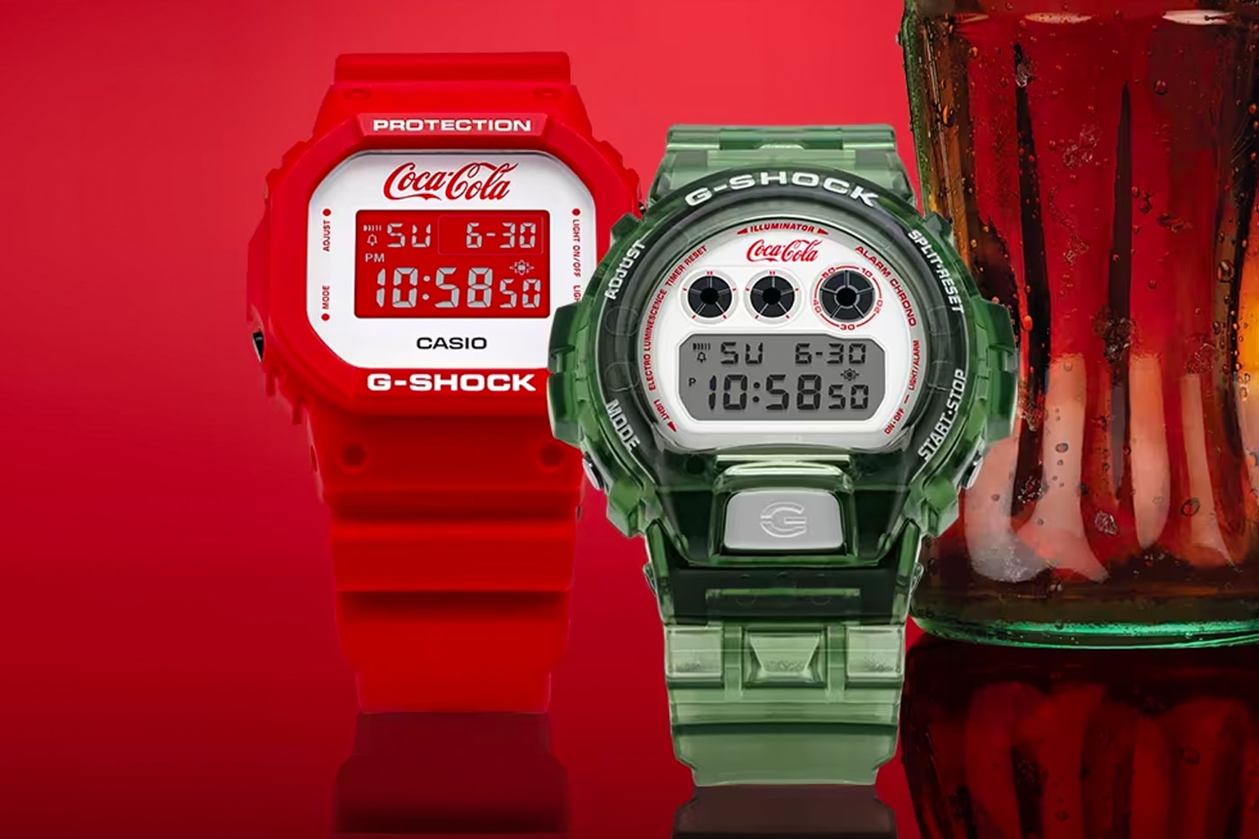 Coca-Cola G-SHOCK Watch Collaboration DW5600CC23-4 DW6900CC23-3 Release Info 