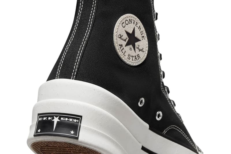 Converse Rick Owens DRKSHDW DBL DRKSTAR Chuck 70 Release Info