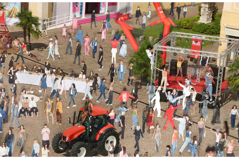 Diesel's Fall 2023 "Find The D" Campaign Is a Denim-Drenched Game of 'Where's Waldo?'
