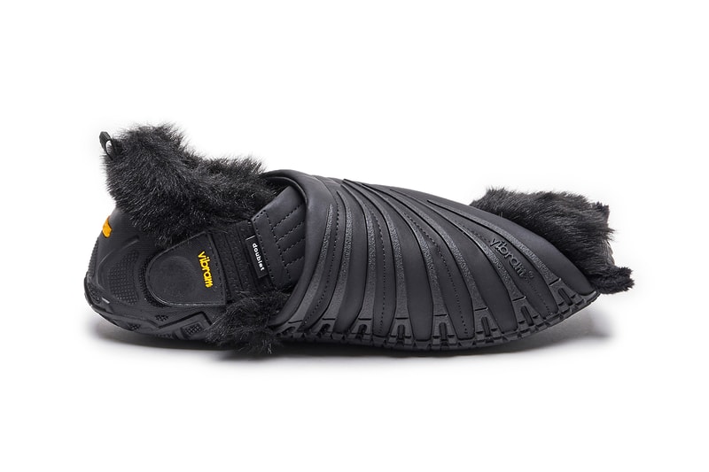 doublet x SUICOKE x Vibram Furoshiki Futon-Lo The Bat Black Brown Colorway Conceptual Runway Sneaker FW23 Release Information