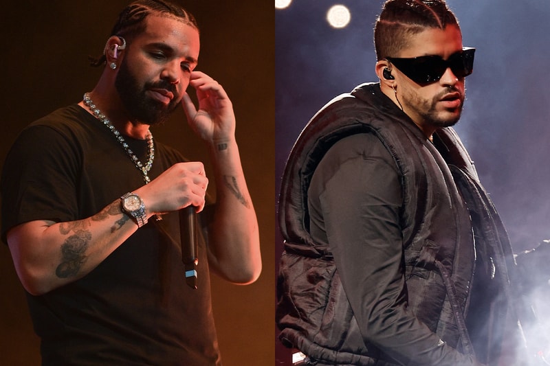 Drake Confirms New Bad Bunny Collaboration Is Coming Soon its all a blur tour kendall jenner kim kardashian los angeles 