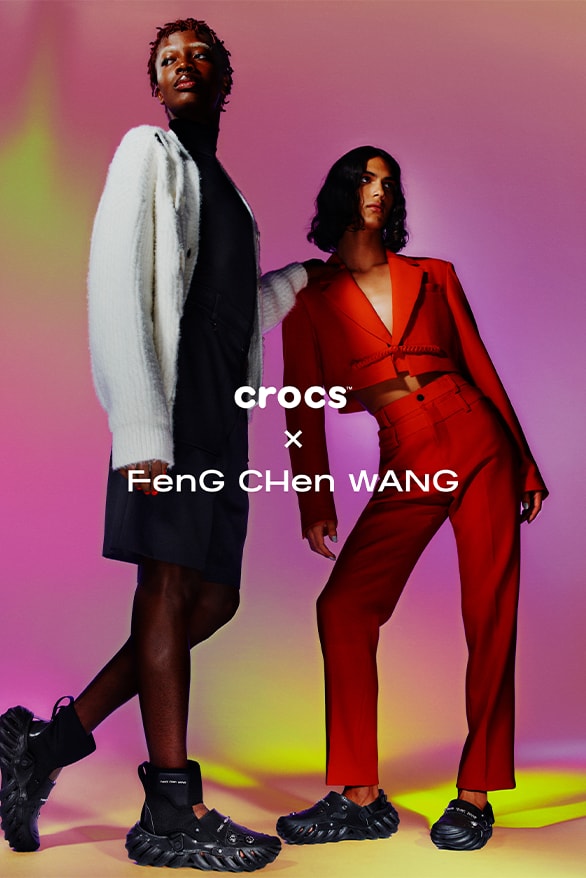 Feng Chen Wang Crocs Collaboration London uk china designer menswear womenswear footwear