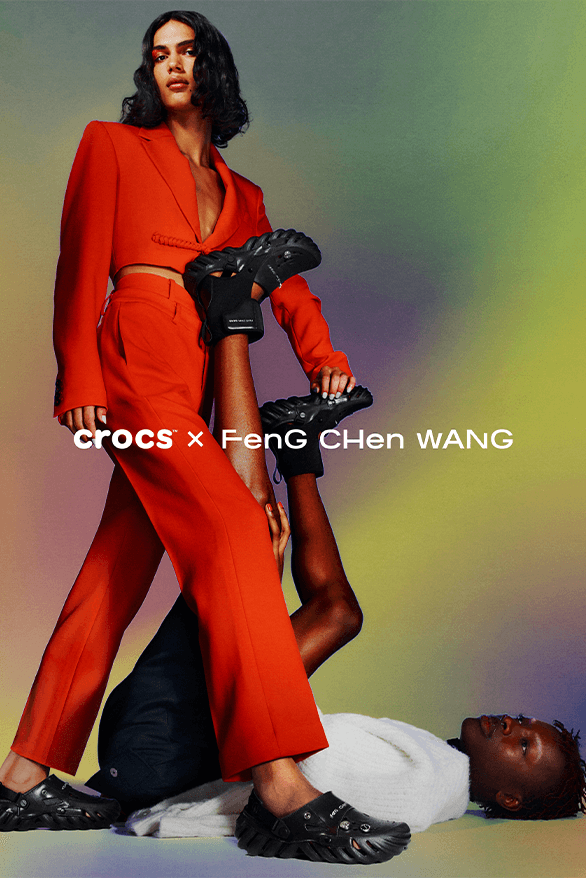 Feng Chen Wang Crocs Collaboration London uk china designer menswear womenswear footwear