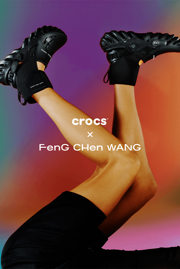 Feng Chen Wang Crocs Collaboration London uk china designer menswear womenswear footwear