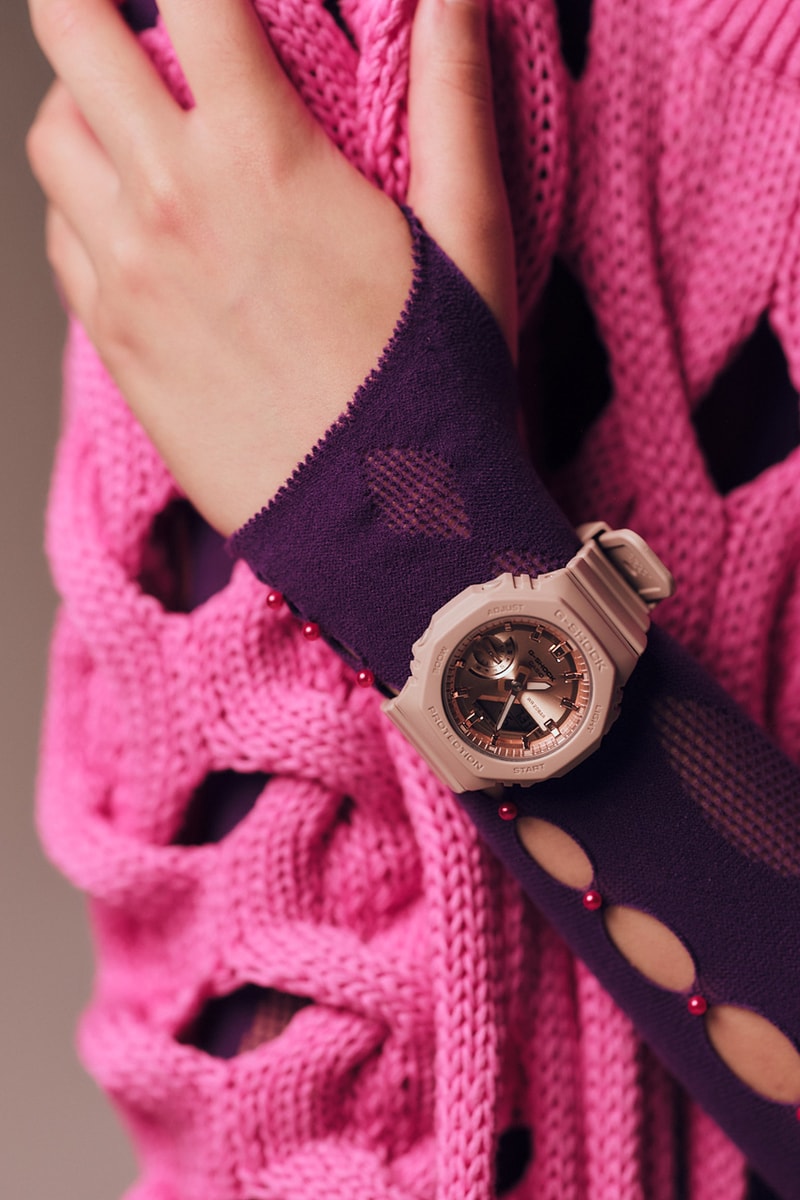 G-SHOCK Rose Gold GMA-S2100MD-7A GMA-S2100MD-4A GMA-S2100MD-1A Lookbook S Series Watches Carbon Core Guard Structure