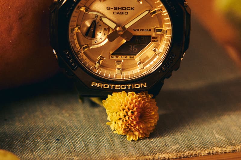 G-SHOCK Closer Look Black Gold Silver Shock Resistant GA-2100GB-1A GA-2100SB-1A Lookbook Vapor Deposition Resin 