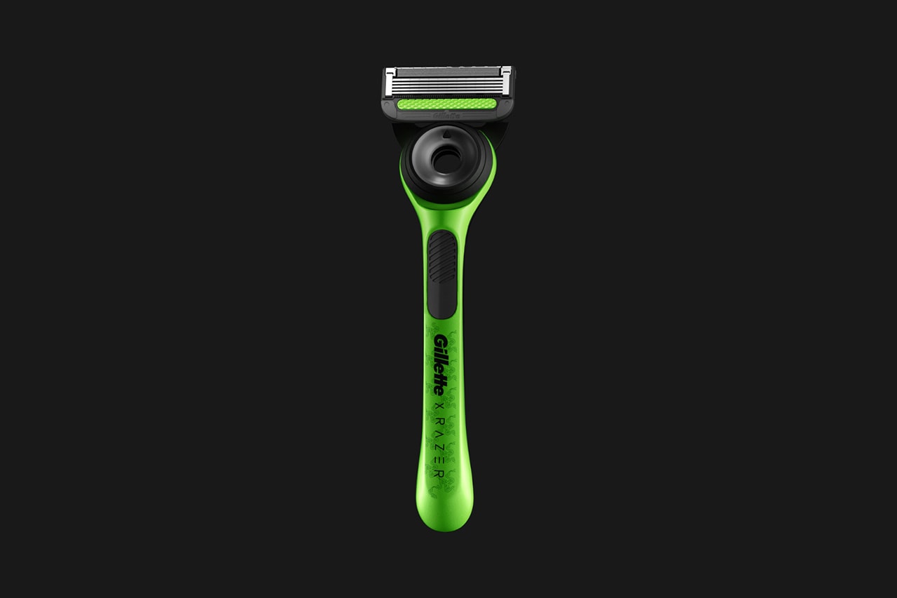 Gillette and Razer Limited Edition Razor Collection green black gaming grooming