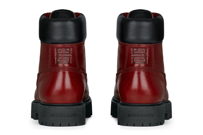 Givenchy Show ankle workboots in nubuck with used effect Tan Black Cherry Red Timberland 6 Inch Boots Matthew M Williams